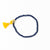 Game Day Crystal Stretch Bracelet With Tassel Yellow + Blue Wholesale