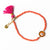 Emma Crystal Third Eye Bracelet With Clasp And Extension Coral