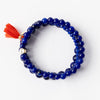 Addison Set Of 3 Stretch Bracelets Glass And Crystal With Bag Lapis