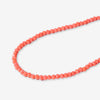 Hayden Solid Single Strand Crystal Necklace With Tassel Coral Wholesale