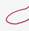 Hayden Solid Single Strand Crystal Necklace With Tassel Maroon Wholesale