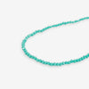 Hayden Solid Single Strand Crystal Necklace With Tassel Turquoise Wholesale