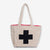 Romy I+A Logo Dhurrie Tote Natural/Black Wholesale