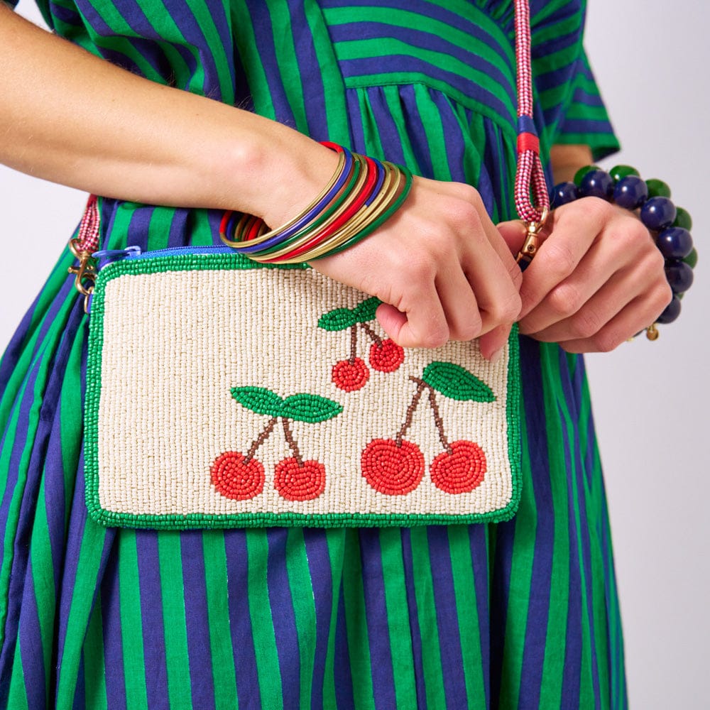 Diane Bangles Set of 3 Navy Enamel + Brass Wholesale