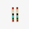 Adele Colorblock Enamel Bar Earrings Multi-Color Wholesale