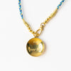 Maria Braided Necklace With Enamel Pendant Never Lost Blue