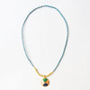 Maria Braided Necklace With Enamel Pendant Never Lost Blue