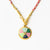 Maria Braided Necklace With Enamel Pendant Amore Red