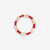 Paisley Twisted Coloblock Enamel Ring Red/Blush Wholesale- Size 7