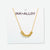 Goldie Chain Necklace with Brass Letters 16" with 1.5" Extension Gameday Wholesale