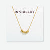 Goldie Chain Necklace with Brass Letters 16&quot; with 1.5&quot; Extension XOXO Wholesale