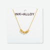 Goldie Chain Necklace with Brass Letters 16&quot; with 1.5&quot; Extension Libra Wholesale