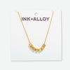 Goldie Chain Necklace with Brass Letters 16&quot; with 1.5&quot; Extension Scorpio Wholesale