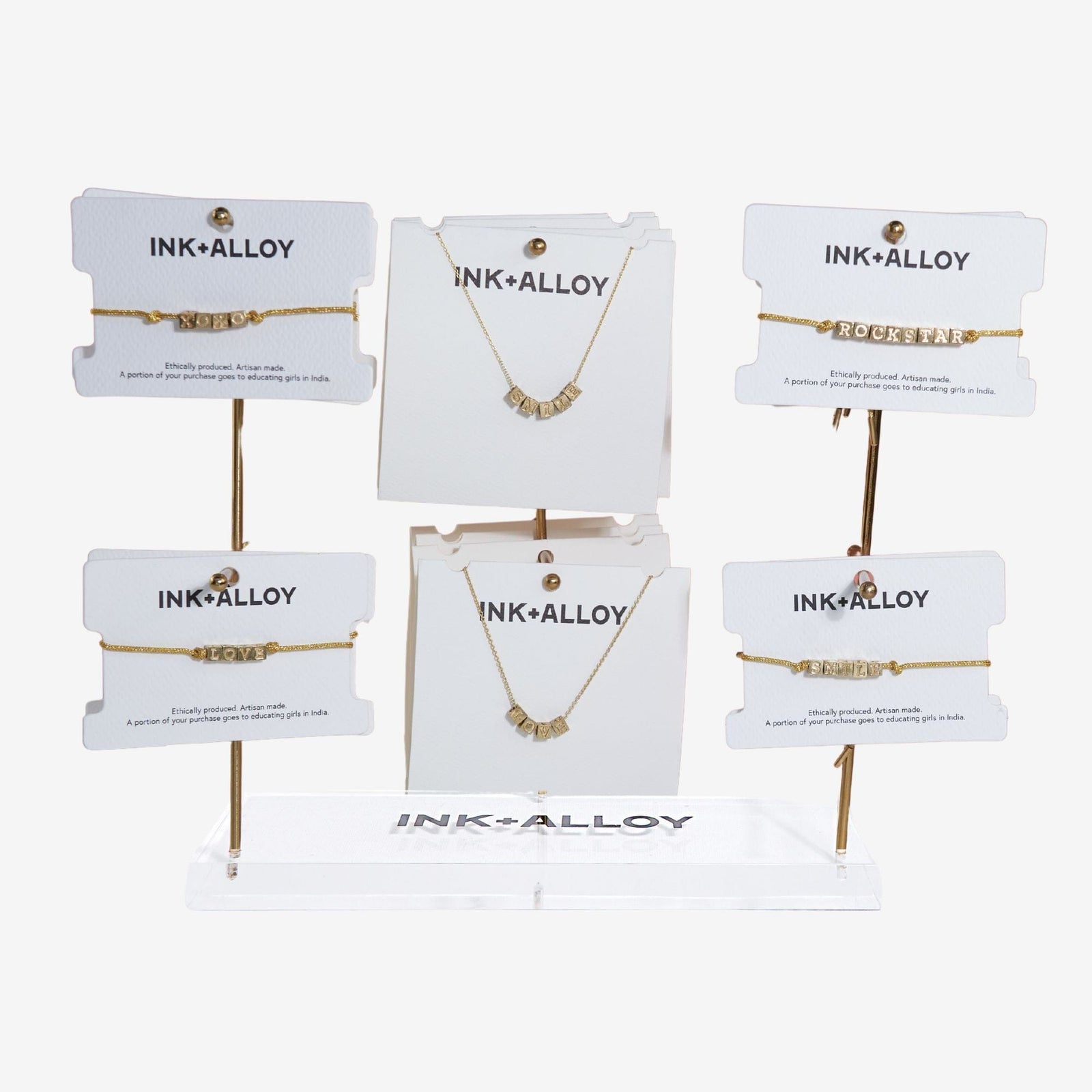 Goldie DIY starter pack, 35 bracelet cords and 288 letters with organizer