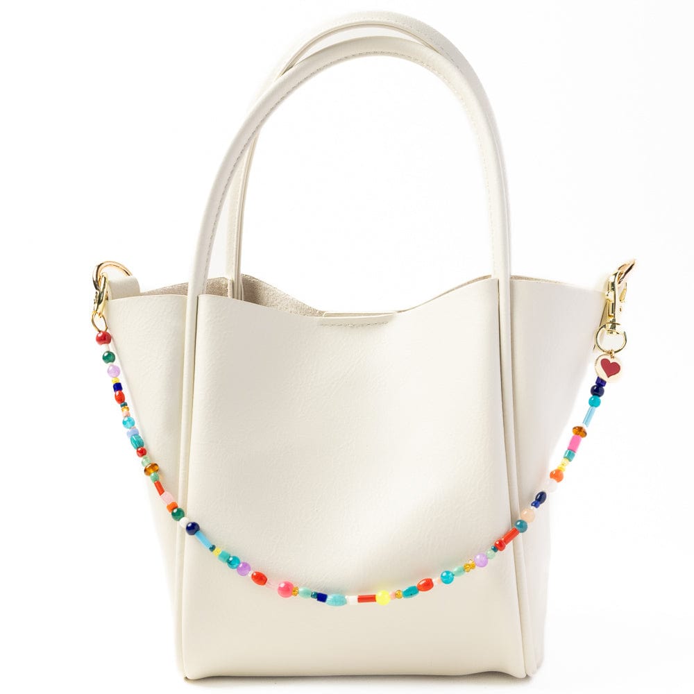 Kate Beaded Bag Charm with Brass Heart Wholesale