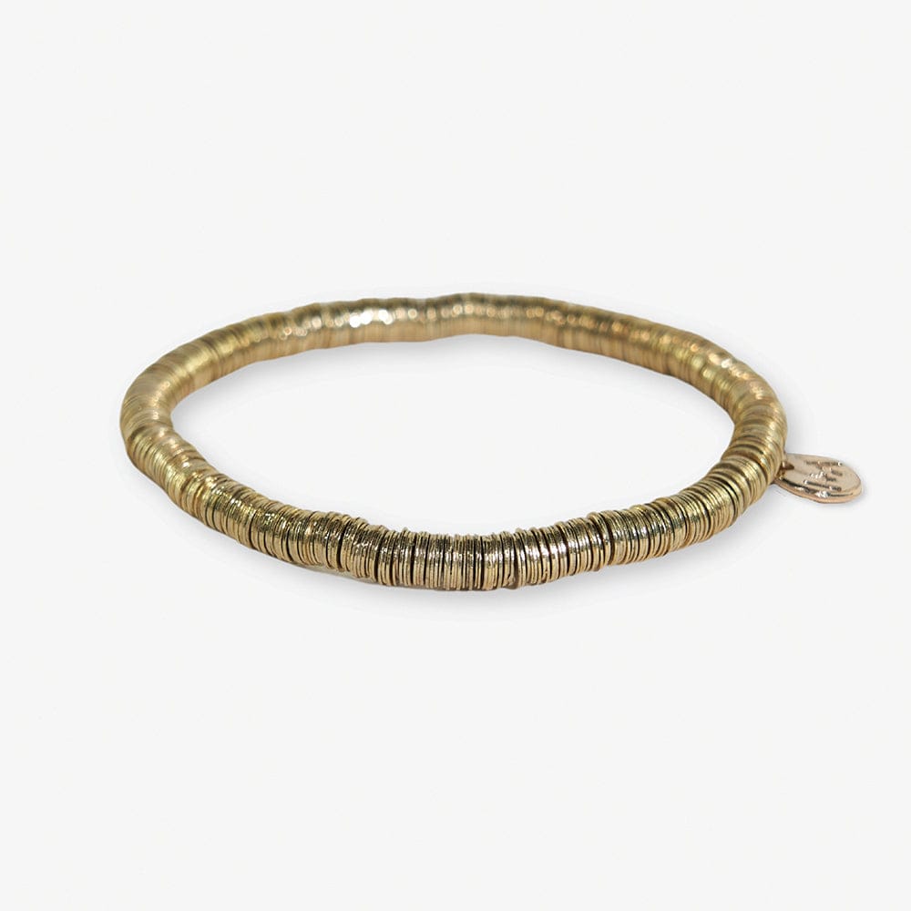 Grace Solid Stretch Bracelet Gold Wholesale