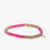 Grace Two Color Block Stretch Bracelet Hot Pink and Gold Wholesale