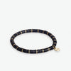 Grace Solid With Thin Gold Stripe Sequin Stretch Bracelet Wholesale