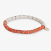 Grace Half and Half Color Block Stretch Bracelet Coral Wholesale