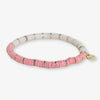 Grace Half and Half Color Block Stretch Bracelet Pink Wholesale