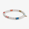 Grace Stripe on Cream Stretch Bracelet Multicolor Wholesale