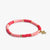 Grace Two-Color Block Sequin Stretch Bracelet Red/Pink Wholesale