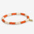 Grace Two-Color Block Sequin Stretch Bracelet Coral/Ivory Wholesale