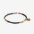 Rory Solid Color With Gold And Pearls Small Sequin Stretch Bracelet Black Wholesale