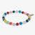 Mabel Round Stones With Alternating Seed Bead Stretch Bracelet Multicolor Wholesale