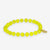 Mabel Round Stones With Alternating Seed Bead Stretch Bracelet Yellow Wholesale