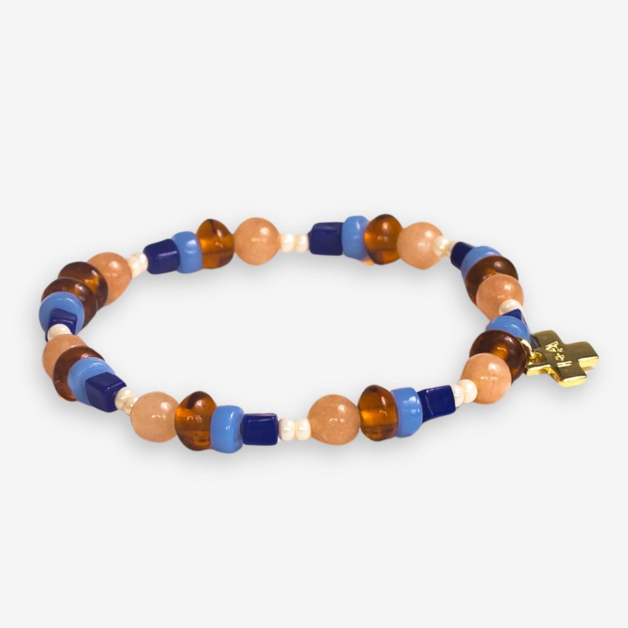 Sydney Mixed Beads And Stones Stretch Bracelet Sedona Wholesale