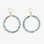 Fonda Multi Mixed Hoop Earrings Light Blue Wholesale