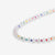 Drew Round Stones With Alternating Seed Bead Necklace White Wholesale