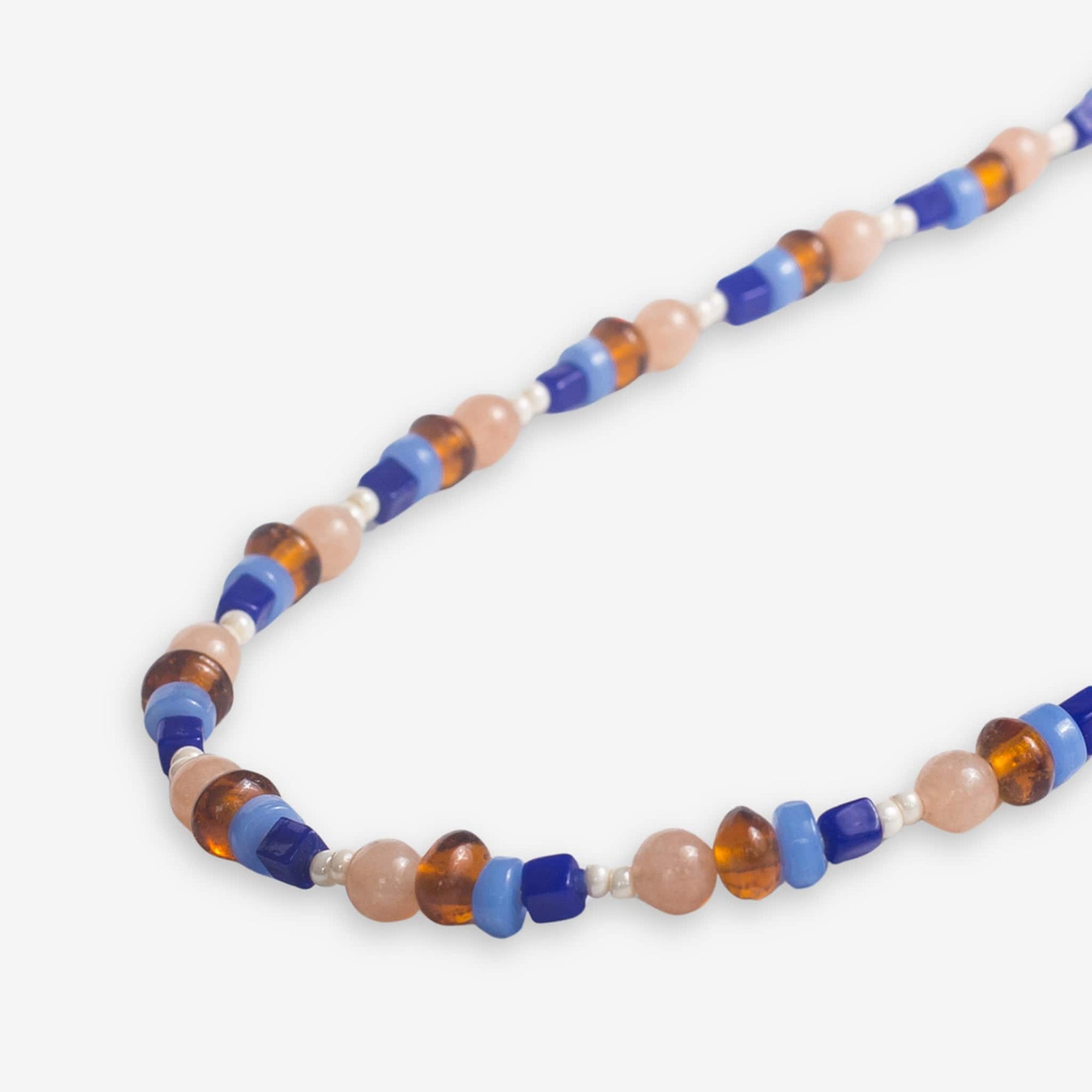 Sylvia Mixed Beads And Stones Long Necklace Sedona Wholesale