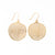 Gretchen Large Circle with Holes Earrings Brass Wholesale