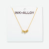 Goldie Chain Necklace with Brass Letters 16&quot; with 1.5&quot; Extension Joy Wholesale