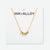 Goldie Chain Necklace with Brass Letters 16" with 1.5" Extension Love Wholesale