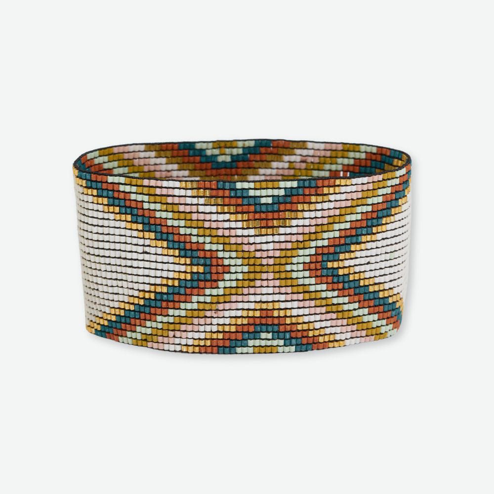 Brooklyn Diamond Beaded Stretch Cuff Bracelet Desert Wholesale