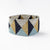 Brooklyn Triangles Beaded Stretch Bracelet Blue