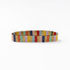 Alex Vertical Stripes Beaded Stretch Bracelet Multi