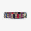 Alex Vertical Lines Beaded Stretch Bracelet Gold Multicolor Wholesale