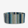 Kenzie Vertical Stripes Beaded Stretch Bracelet Blue Wholesale