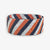 Kenzie Game Day Diagonal Stripes Beaded Stretch Bracelet Navy and Orange Wholesale