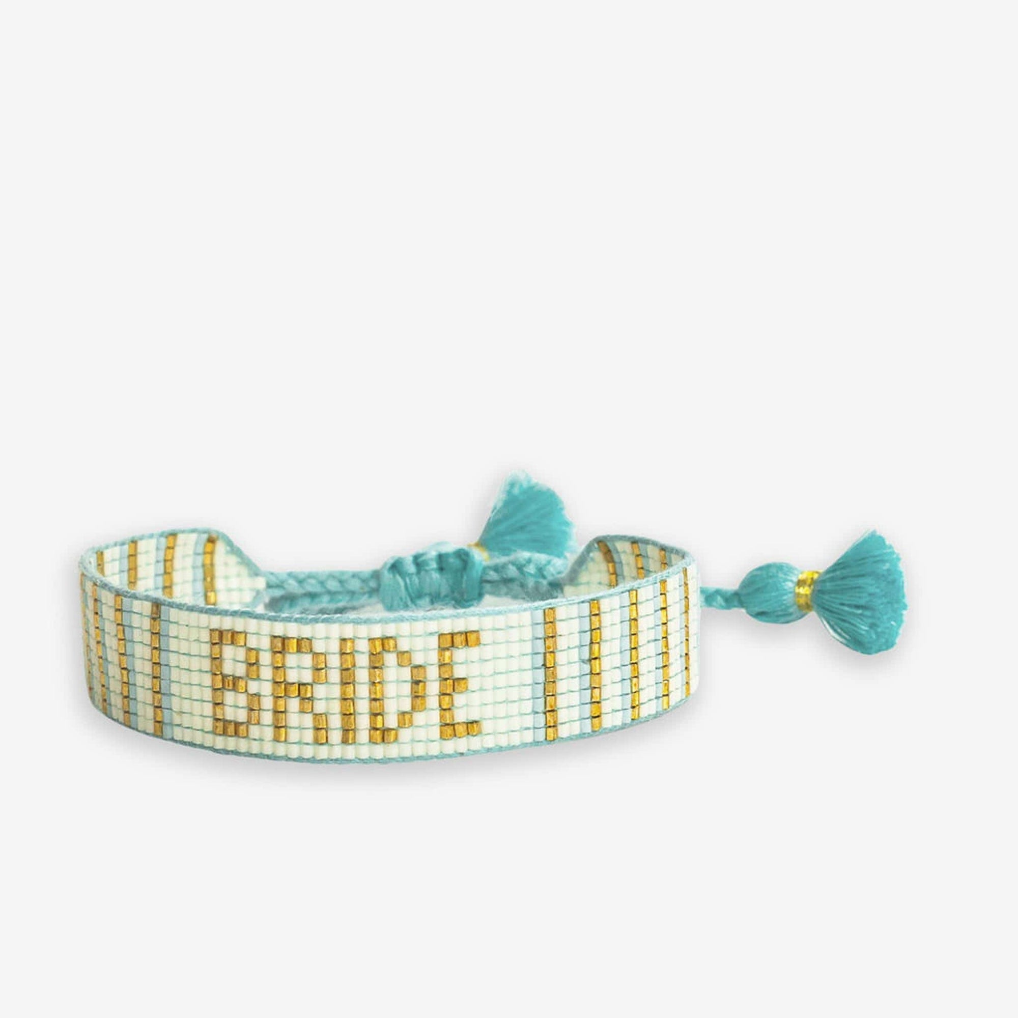 Gabby "Bride" Adjustable Beaded Bracelet Multicolor Wholesale