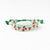 Gabby "Cherries" Adjustable Beaded Bracelet Green