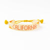 Gabby &quot;California&quot; Adjustable Beaded Bracelet Yellow