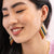 Frida Diagonal Stripes Beaded Drop Earrings Desert Wholesale