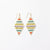 Frida Horizontal Lines Beaded Earrings Multi