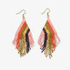 Haley Falling Lines Beaded Fringe Earrings Jaipur Wholesale