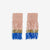 Ava Color Block Beaded Fringe Earrings Blush Wholesale